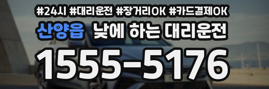 산양읍 낮에 하는 대리운전