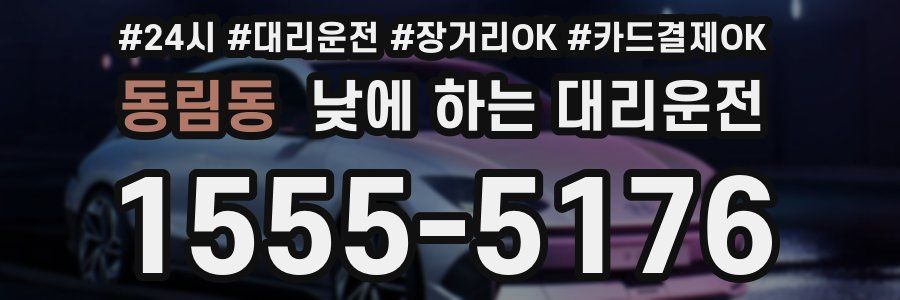 동림동 낮에 하는 대리운전