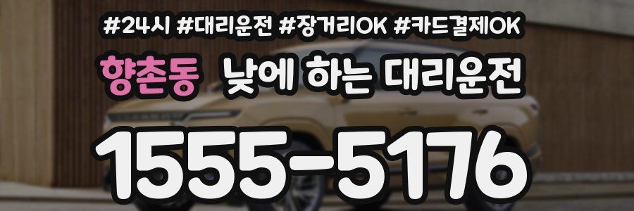 향촌동 낮에 하는 대리운전