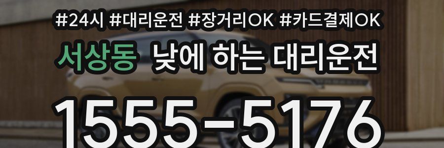 서상동 낮에 하는 대리운전