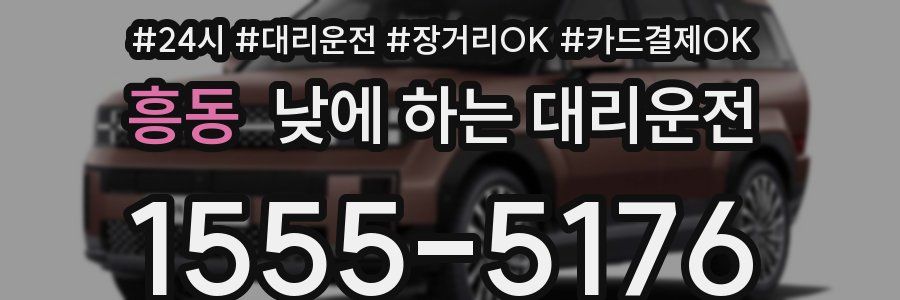 흥동 낮에 하는 대리운전