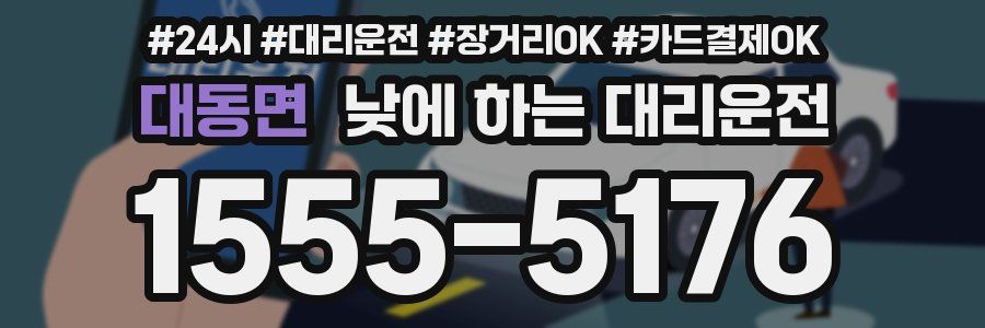 대동면 낮에 하는 대리운전