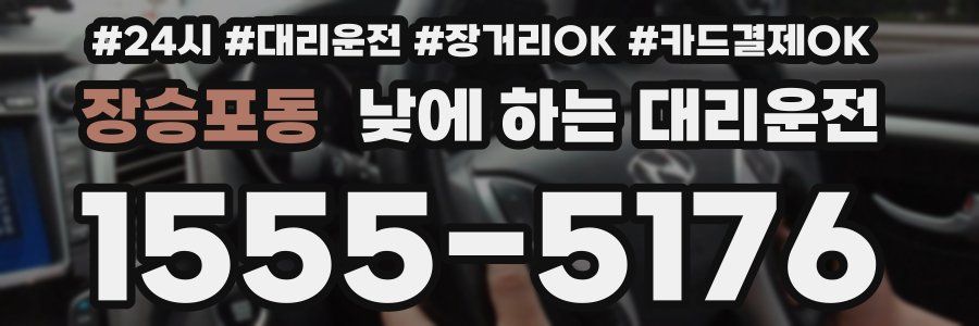 장승포동 낮에 하는 대리운전