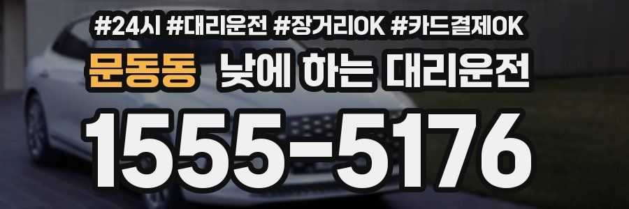 문동동 낮에 하는 대리운전