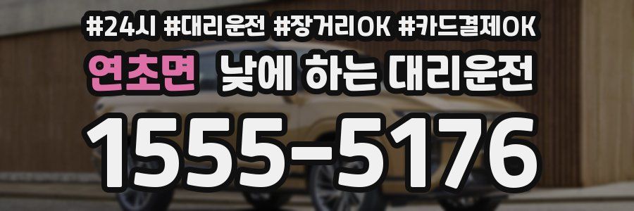 연초면 낮에 하는 대리운전