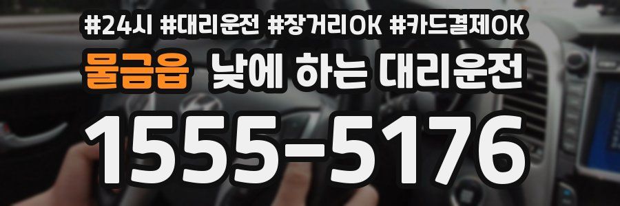 물금읍 낮에 하는 대리운전