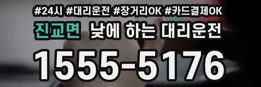 진교면 낮에 하는 대리운전