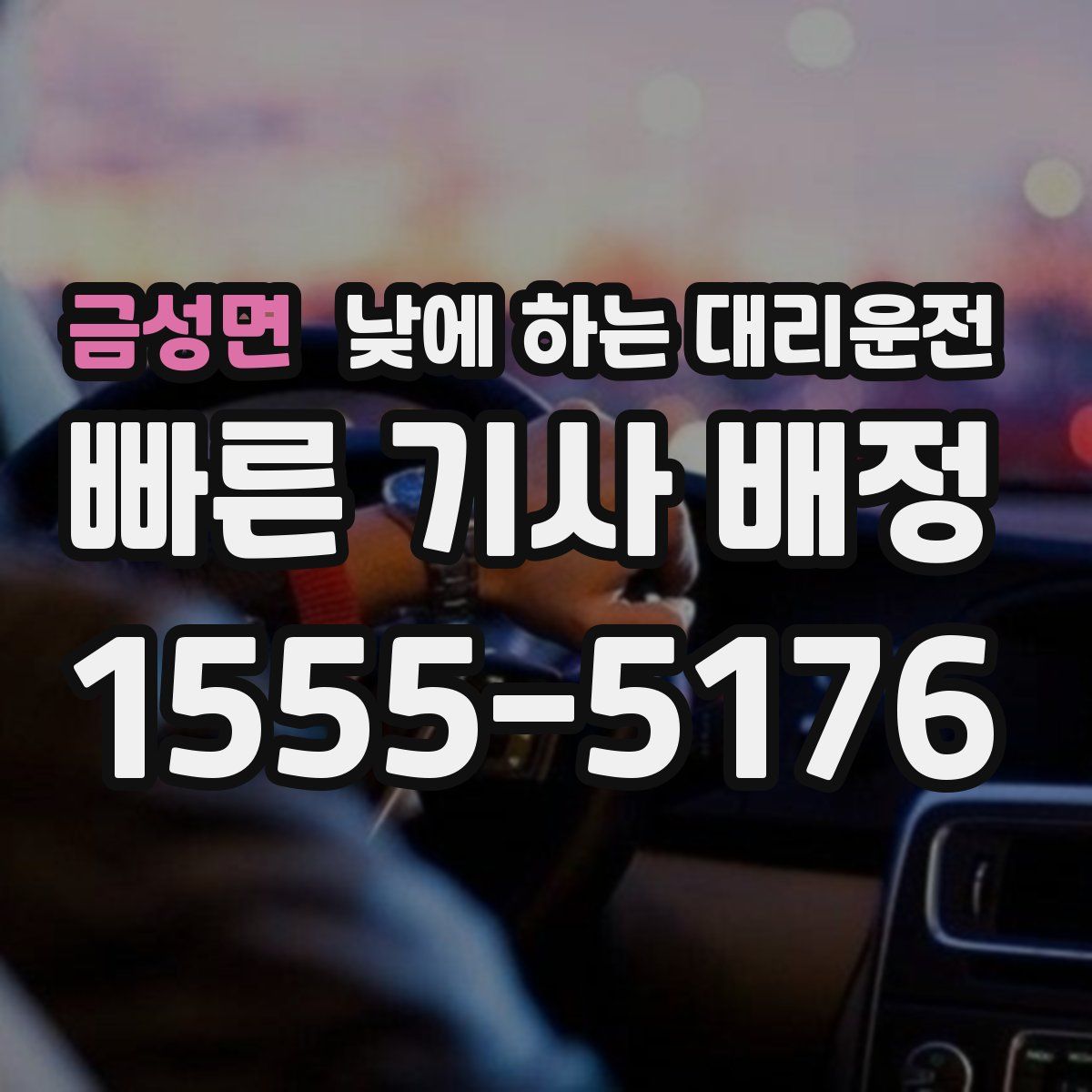 금성면 낮에 하는 대리운전