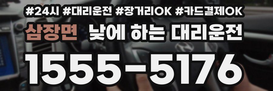 삼장면 낮에 하는 대리운전