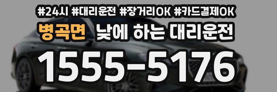병곡면 낮에 하는 대리운전