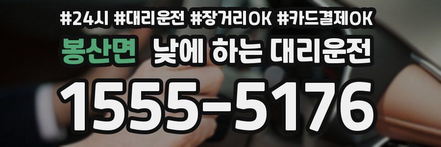 봉산면 낮에 하는 대리운전