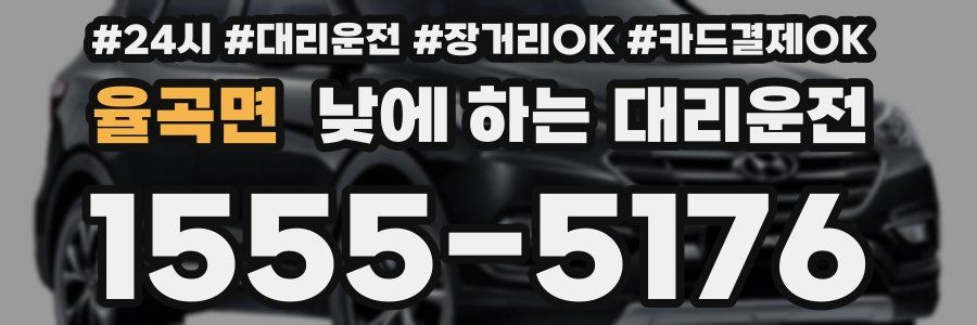 율곡면 낮에 하는 대리운전