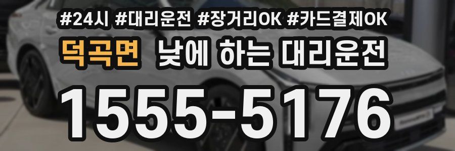 덕곡면 낮에 하는 대리운전