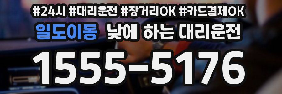 일도이동 낮에 하는 대리운전