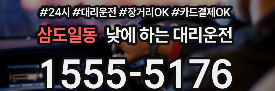 삼도일동 낮에 하는 대리운전