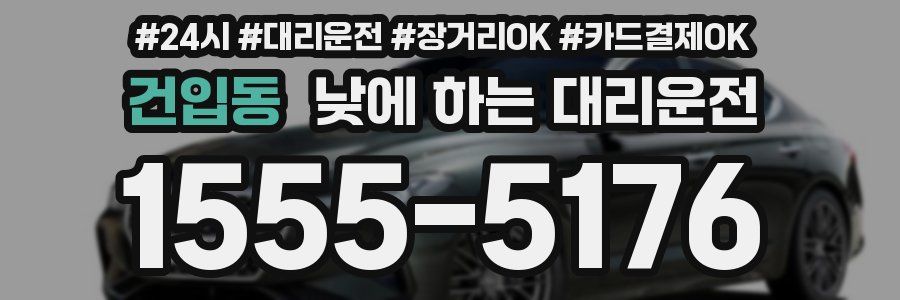 건입동 낮에 하는 대리운전
