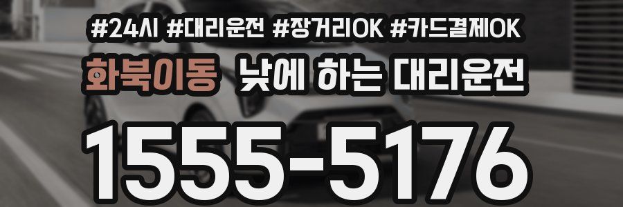 화북이동 낮에 하는 대리운전