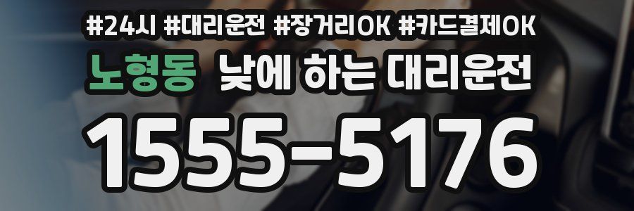 노형동 낮에 하는 대리운전