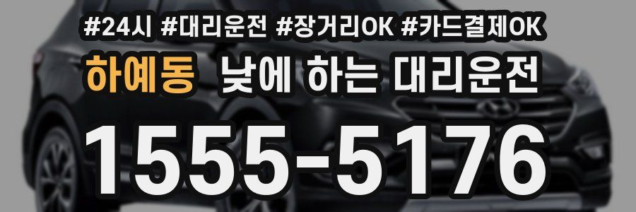 하예동 낮에 하는 대리운전