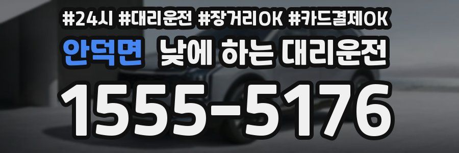 안덕면 낮에 하는 대리운전