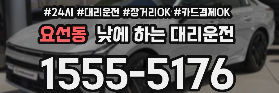 요선동 낮에 하는 대리운전