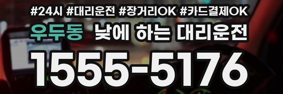 우두동 낮에 하는 대리운전