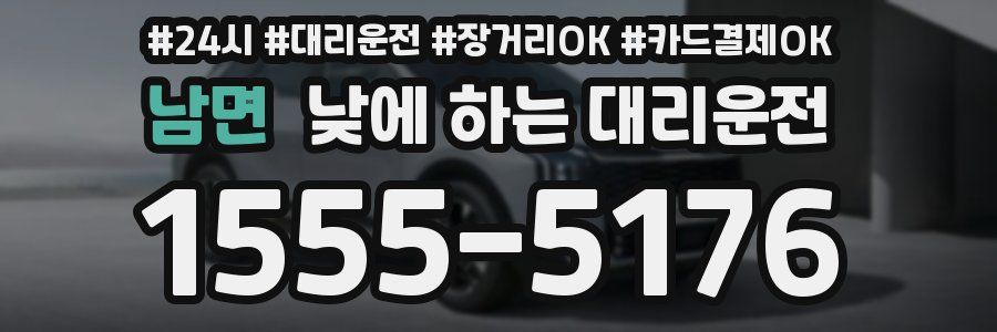 남면 낮에 하는 대리운전