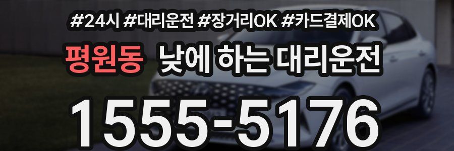 평원동 낮에 하는 대리운전