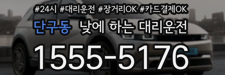단구동 낮에 하는 대리운전
