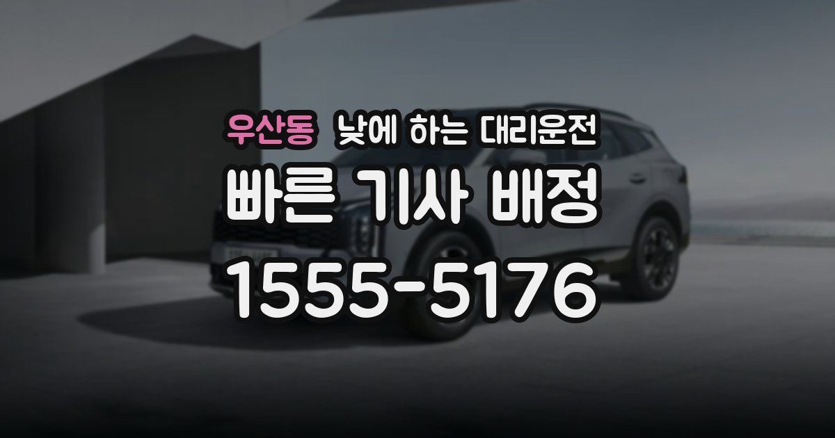 우산동 낮에 하는 대리운전