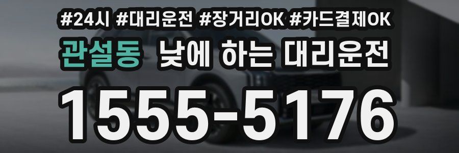 관설동 낮에 하는 대리운전