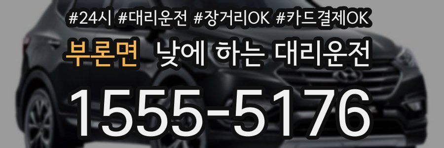 부론면 낮에 하는 대리운전