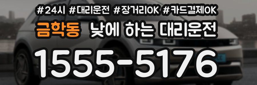 금학동 낮에 하는 대리운전