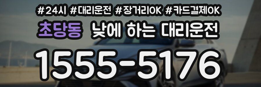 초당동 낮에 하는 대리운전