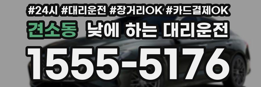 견소동 낮에 하는 대리운전