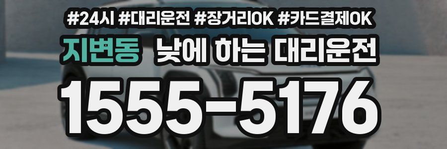 지변동 낮에 하는 대리운전