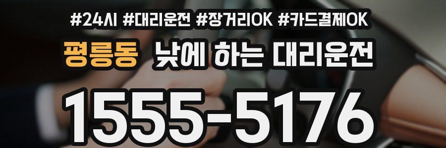 평릉동 낮에 하는 대리운전