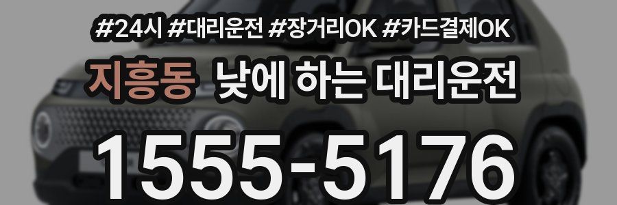 지흥동 낮에 하는 대리운전