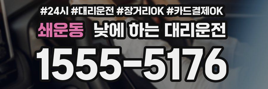 쇄운동 낮에 하는 대리운전