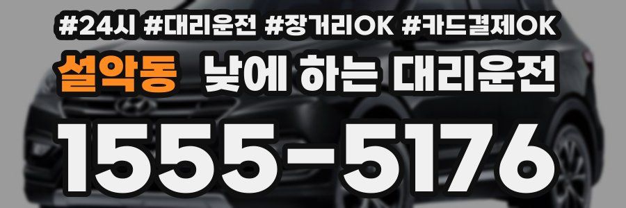설악동 낮에 하는 대리운전
