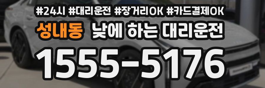 성내동 낮에 하는 대리운전