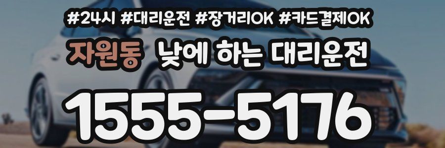 자원동 낮에 하는 대리운전