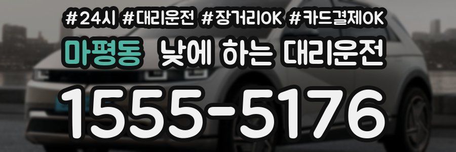 마평동 낮에 하는 대리운전