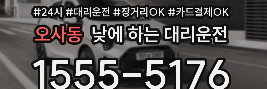 오사동 낮에 하는 대리운전
