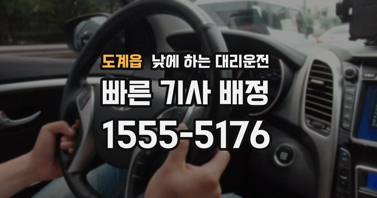 도계읍 낮에 하는 대리운전