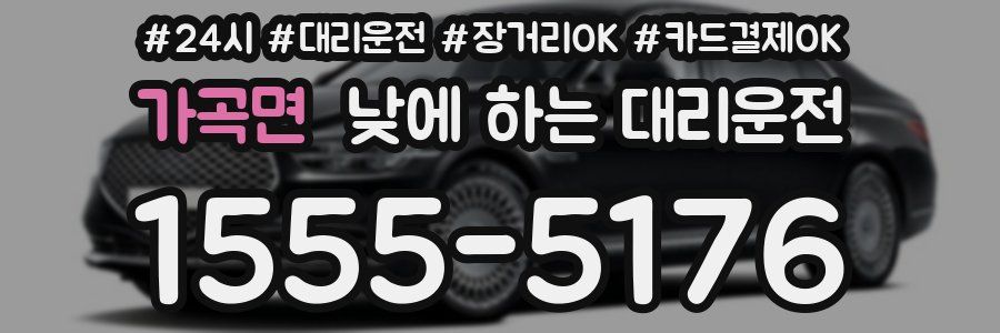 가곡면 낮에 하는 대리운전