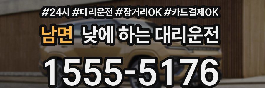 남면 낮에 하는 대리운전