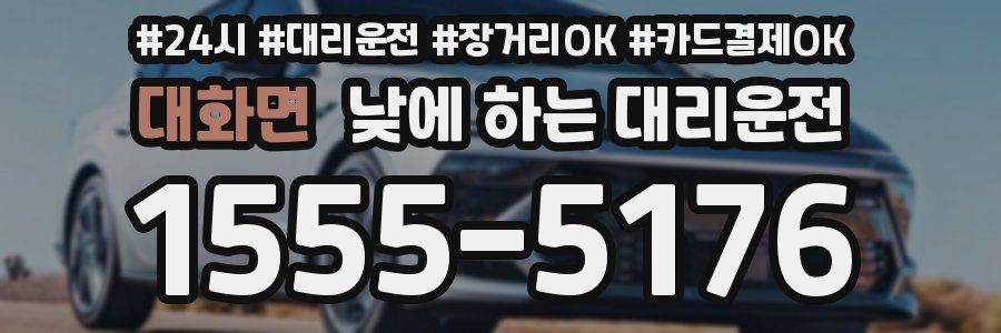 대화면 낮에 하는 대리운전