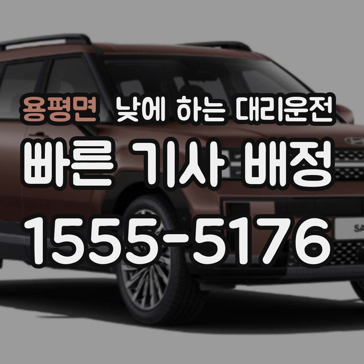 용평면 낮에 하는 대리운전