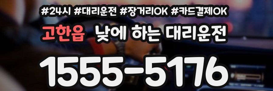 고한읍 낮에 하는 대리운전